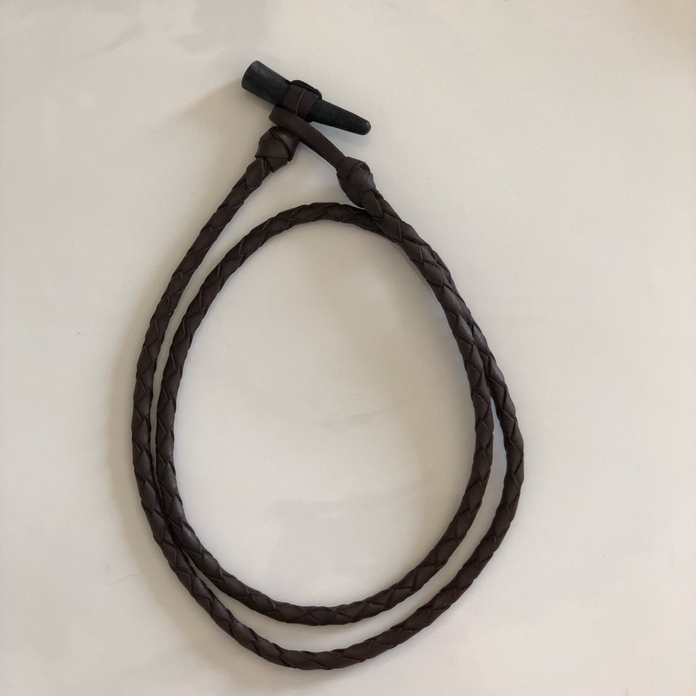 Dark brown 6mm braided bracelet or necklace